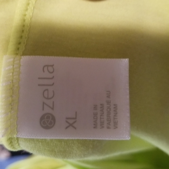 Zella Workout lime green/flourescent Racerback oversized Top Size Xlarge EUC 🎯 - Picture 10 of 11